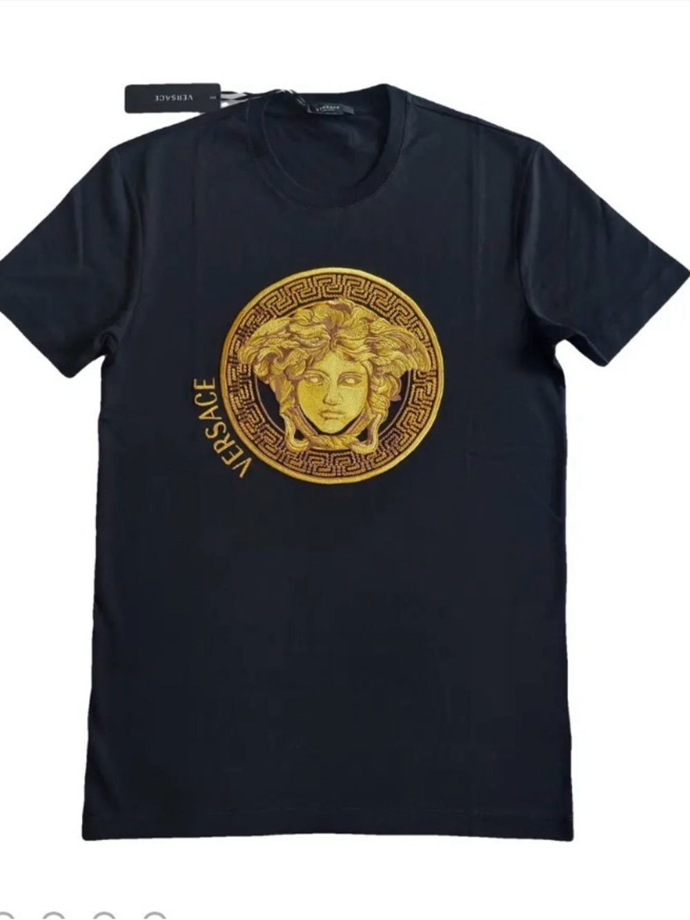 NWT Versace Medusa head casual tee black